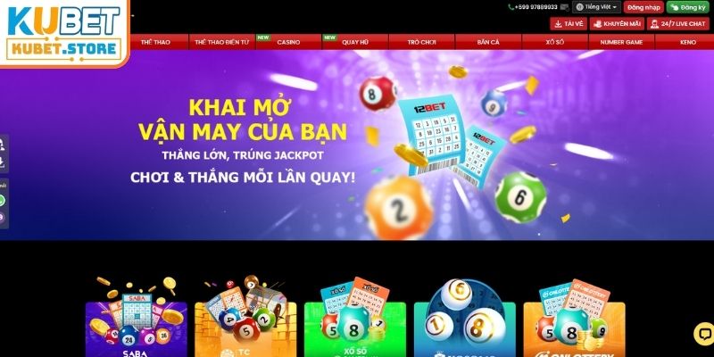 12bet gây ấn tượng với kho trò xổ số phong phú và hiện đại